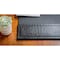 Dacasso Black Crocodile Embossed Leather 25.5" x 17.25" Side-Rail Desk Pad PR-2202 - alternate 3